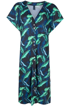 Lygia & Nanny Artemis leaf-print midi dress