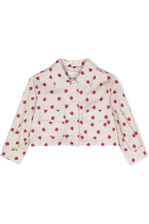 MONNALISA Strawberry-print jacket