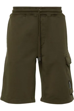 C.P. Company Lens-detail cotton track shorts