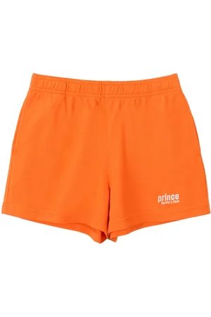 Sporty & Rich Prince-embroidery cotton track shorts