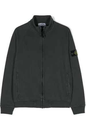 Stone Island Compass-badge zipped sweatshirt