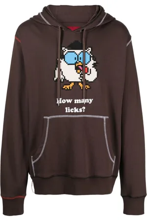 MOSTLY HEARD RARELY SEEN How Many Licks graphic-print cotton hoodie