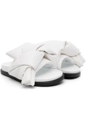 Nº21 Knot-detail leather sandals