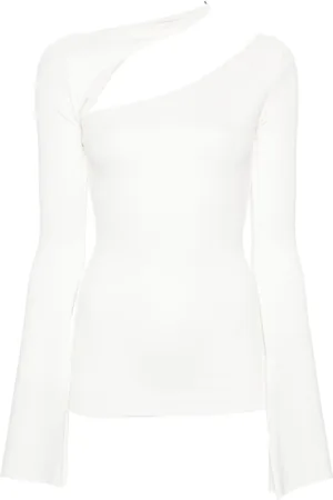 MANURI Sandy cut out-detail blouse