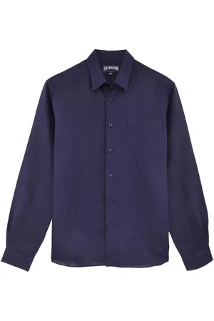 Vilebrequin Logo-embroidered linen shirt