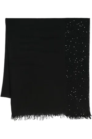 Faliero Sarti Sequined fine-knit scarf