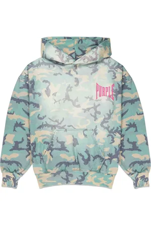 Purple Brand Faded Camo hoodie