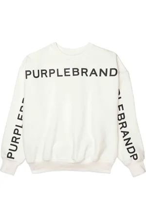Purple Brand Logo-print cotton sweatshirt
