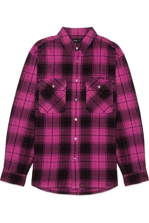 Purple Brand Checked cotton shirt
