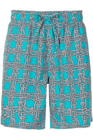 AMIR SLAMA Knot-print swim shorts