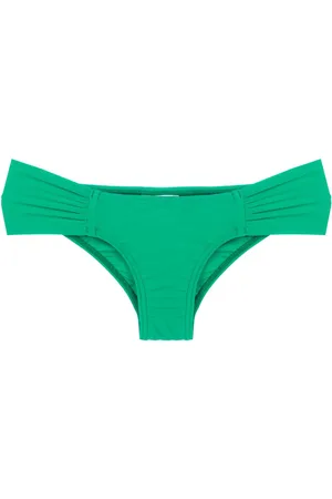 AMIR SLAMA Gathered low-waisted bikini bottoms