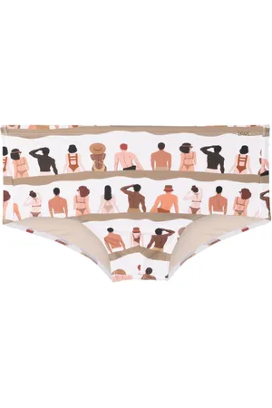 AMIR SLAMA Graphic-print swim shorts