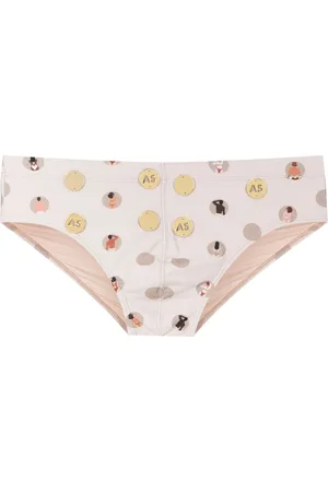 AMIR SLAMA Graphic-print swim shorts