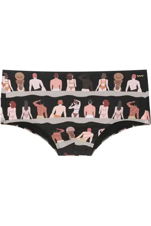 AMIR SLAMA Graphic-print swim trunks