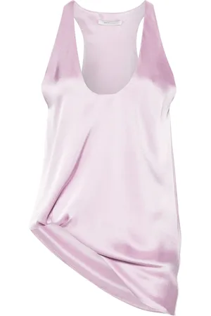 REV Asymmetric satin tank top