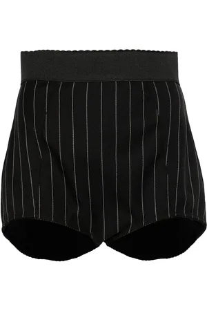 Dolce & Gabbana High-waisted pinstripe shorts