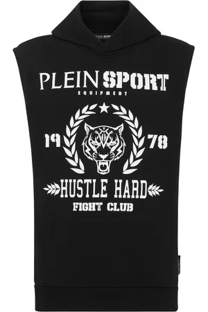 Philipp Plein Tiger-print sleeveless hoodie