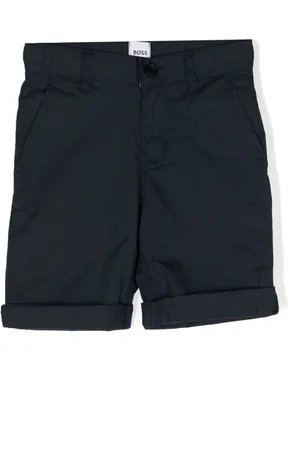 HUGO BOSS Turn-up stretch-cotton shorts