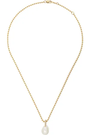 Mizuki 14kt Sea Of Beauty pearl and diamond medium necklace