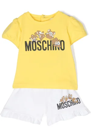 Moschino Teddy Bear-print cotton shorts set