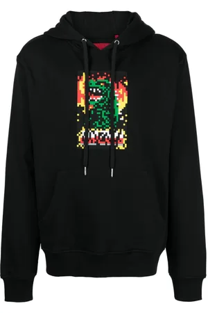 MOSTLY HEARD RARELY SEEN The Monster Attacks graphic-print cotton hoodie