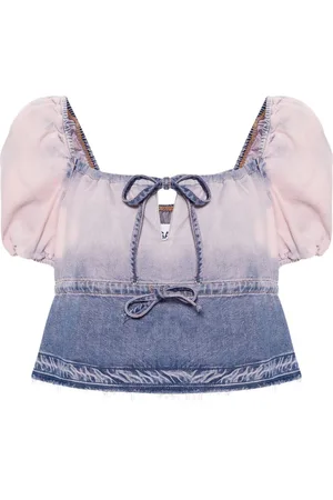 Ganni Future denim blouse