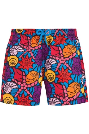 Vilebrequin Graphic-print logo-appliqu?? swim shorts