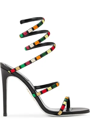 RENE CAOVILLA Carnaval satin sandals
