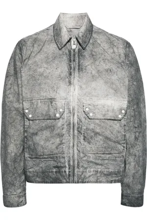 Ten Cate Zip-up distressed-effect shirt jacket