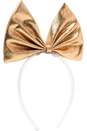 HUCKLEBONES LONDON Metallic bow headband
