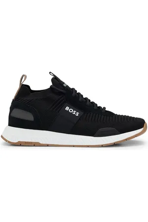 HUGO BOSS Knitted-upper low-top sneakers