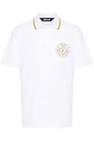 Roberto Cavalli Embroidered-logo cotton polo shirt