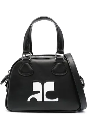 Courrèges Bowling leather mini bag