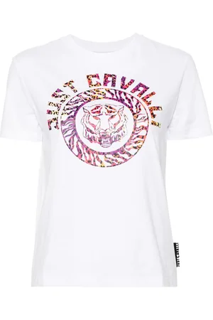Roberto Cavalli Logo-print cotton T-shirt