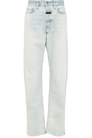 FEAR OF GOD Logo-tag mid-rise straight-leg jeans