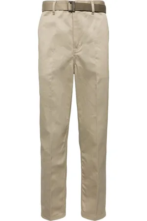 SACAI Belted chino trousers