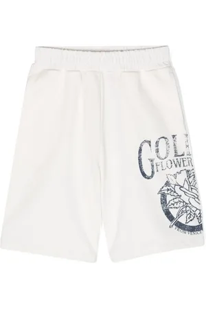 Golden Goose Mid-rise cotton track shorts
