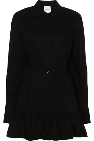Patou Ruffled mini shirtdress