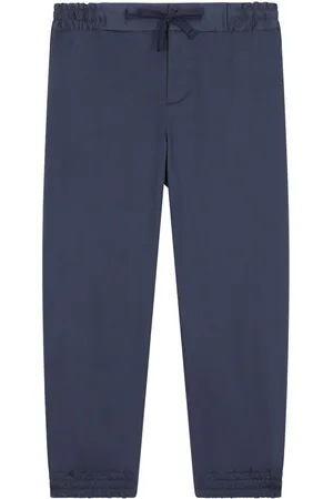 Dolce & Gabbana Logo-plaque drawstring-waist trousers