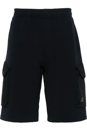 C.P. Company Logo-embroidered track shorts