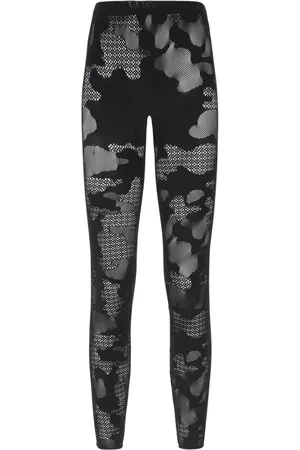 GCDS Camouflage-pattern mesh leggings