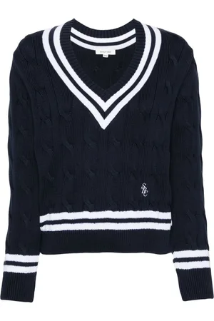 Sporty & Rich SRC cable-knit jumper