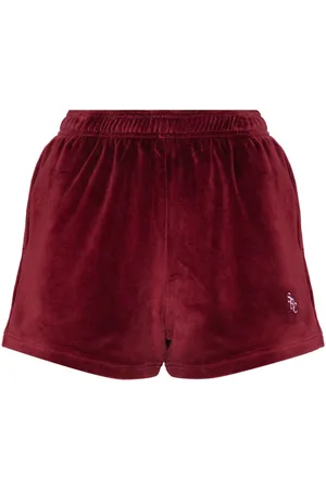 Sporty & Rich SRC velour mini shorts