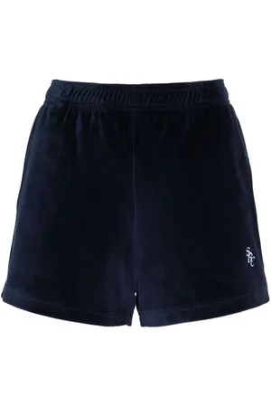 Sporty & Rich SRC velour mini shorts