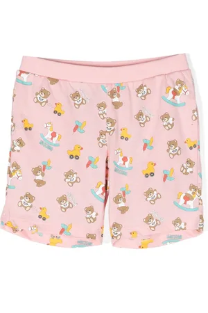 Moschino Teddy Bear-print cotton shorts
