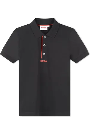 HUGO BOSS Logo-print piqu?? polo shirt