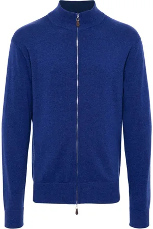 N.PEAL Knightsbridge zip-up cardigan