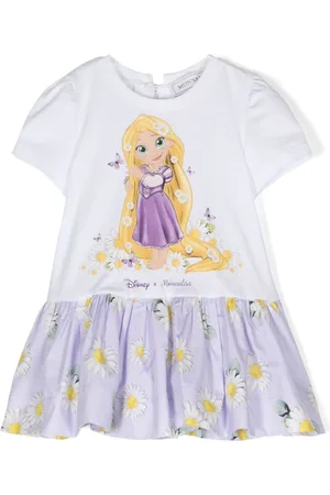 MONNALISA X Disney floral-print dress