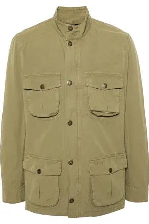 Barbour Press-stud cotton cargo jacket