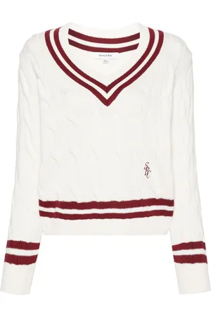 Sporty & Rich SRC cable-knit jumper